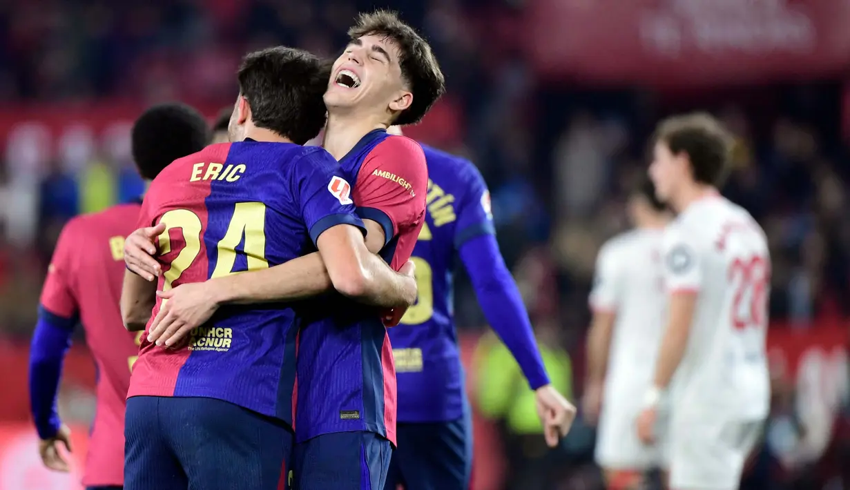 Kemenangan ini membuat Barcelona kini menempati peringkat tiga klasemen sementara La Liga 2024/2025 dengan 48 poin dari 23 laga. Sementara, Sevilla berada di peringkat 13 dengan koleksi 28 poin. (CRISTINA QUICLER/AFP)