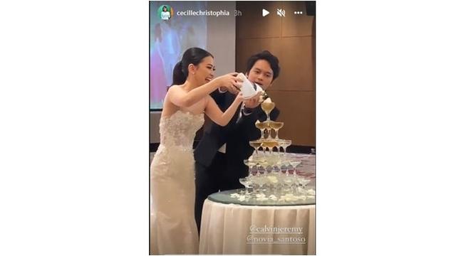 Sempat Ditunda, Ini 6 Momen Resepsi Pernikahan Calvin Jeremy dan Novia Santoso