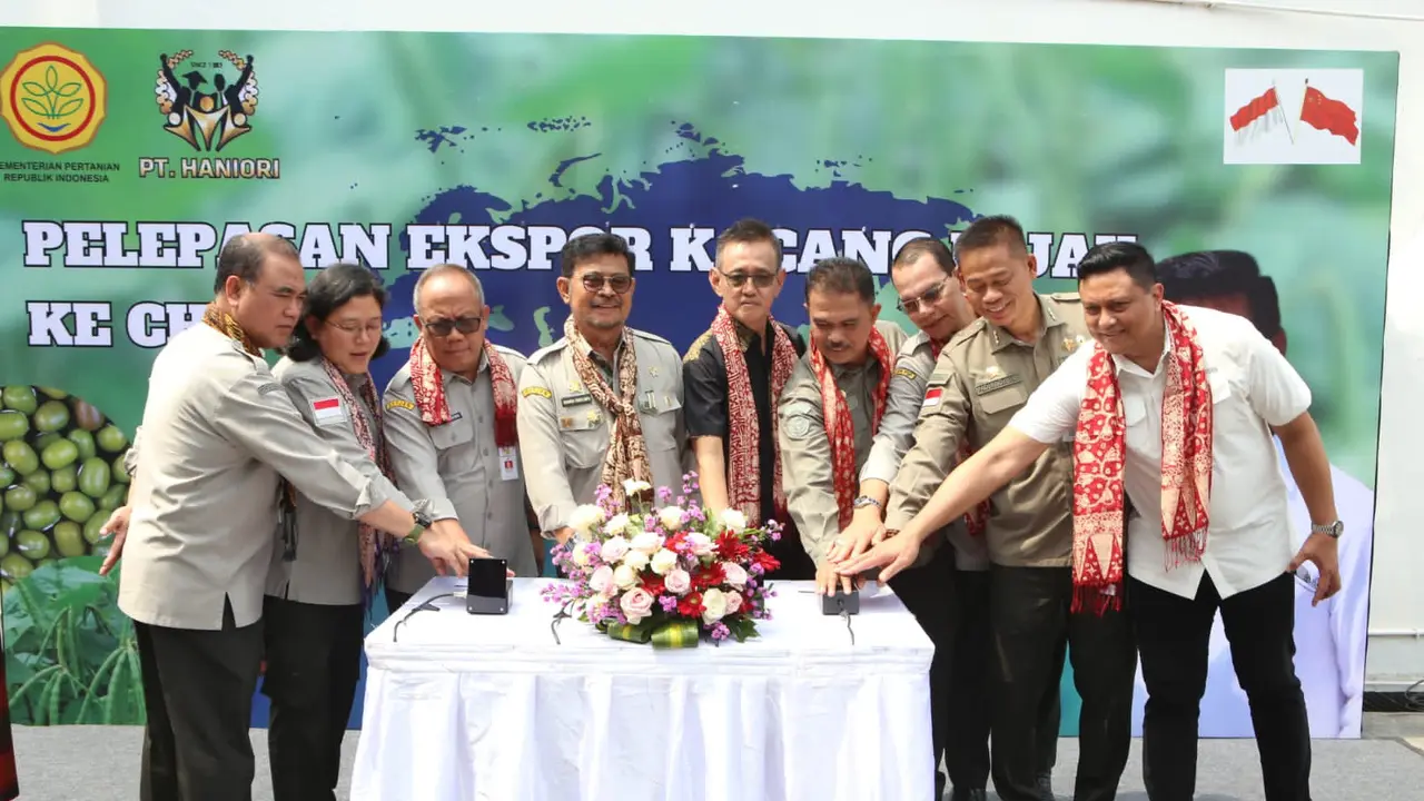 Pertanian Indonesia Tangguh, Mentan SYL Lepas Ekspor Kacang Hijau 1.000 Ton ke Cina 