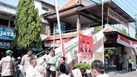 Puluhan anggota Papera yang merupakan organisasi sayap Partai Gerindra berkunjung ke Pasar Kota Sragen Sukowati, Kabupaten Sragen, Jawa Tengah. (Ist)