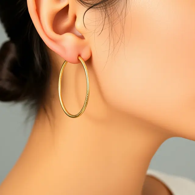 Anting Hoop Oval/Lonjong
