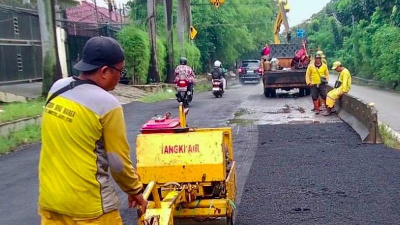 Suku Dinas Bina Marga Tuntaskan 1.624 Titik Perbaikan Jalan Jakarta Utara Sepanjang Januari 2026