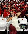 Jennifer Bachdim turut menyaksikan pertandingan kualifikasi Piala Dunia Timnas Indonesia vs Australia [@jenniferbachdim]