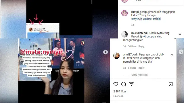 Raffi Ahmad dikabarkan selingkuh dengan Nita Gunawan