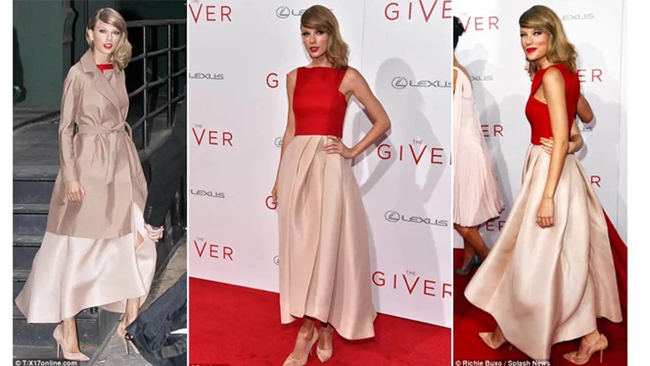 Gaun 'Hot' Taylor Swift di Premiere The Giver