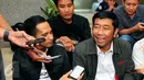 Abraham Lunggana memberikan keterangan pers usai diperiksa Bareskrim Polri, Jakarta, Senin (15/6/2015). Haji Lulung diperiksa sebagai saksi dalam dugaan korupsi pengadaan alat printer dan scanner (3D) di sekolah Jakarta Barat (Liputan6.com/Yoppy Renato)