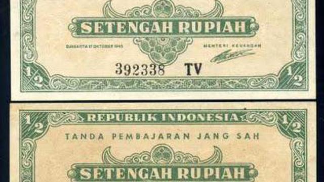 Penampakan Beberapa Pecahan Uang Pertama RI