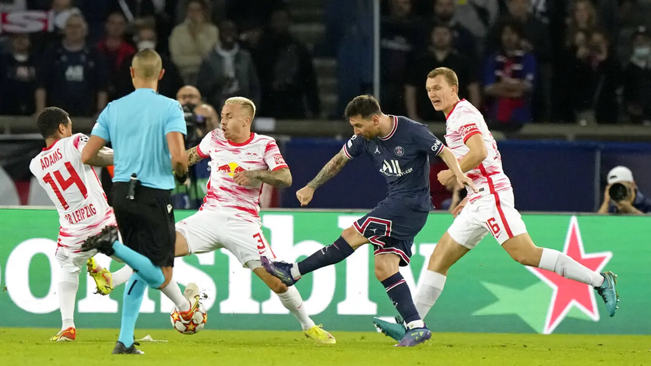 FOTO: Messi Tampil Cemerlang, PSG Kalahkan RB Leipzig di Liga Champions