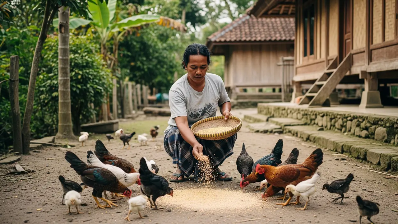 Pakan Fermentasi Ayam Kampung/Gemini AI