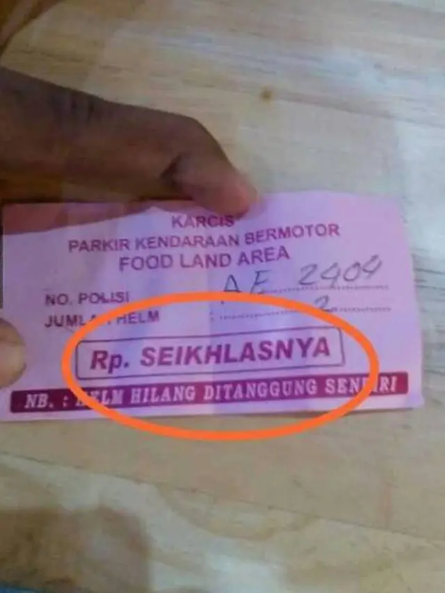 7 Keterangan di Karcis Kendaraan Ini Bikin Kesal Sendiri