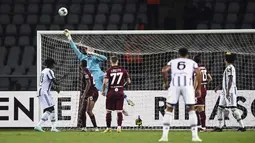 Juventus pada pertandingan lanjutan Liga Serie A Italia di di Stadio Olimpico Grande Torino di Turin, Italia, Sabtu (15/10/2022). Torino kini tertahan di posisi 11 dengan selisih lima poin dari rival sekotanya. (Fabio Ferrari/LaPresse via AP)