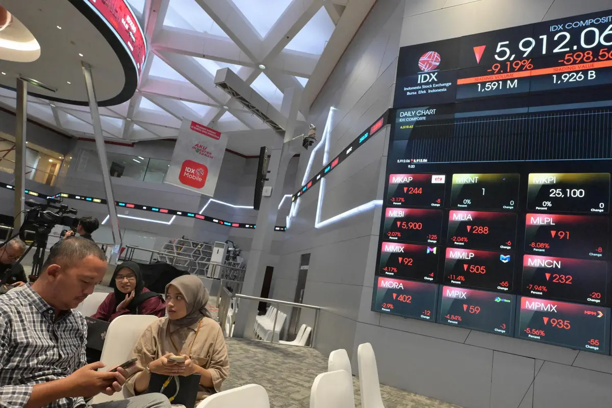 Usai Libur Lebaran 2025, IHSG Dibuka Anjlok 9 Persen
