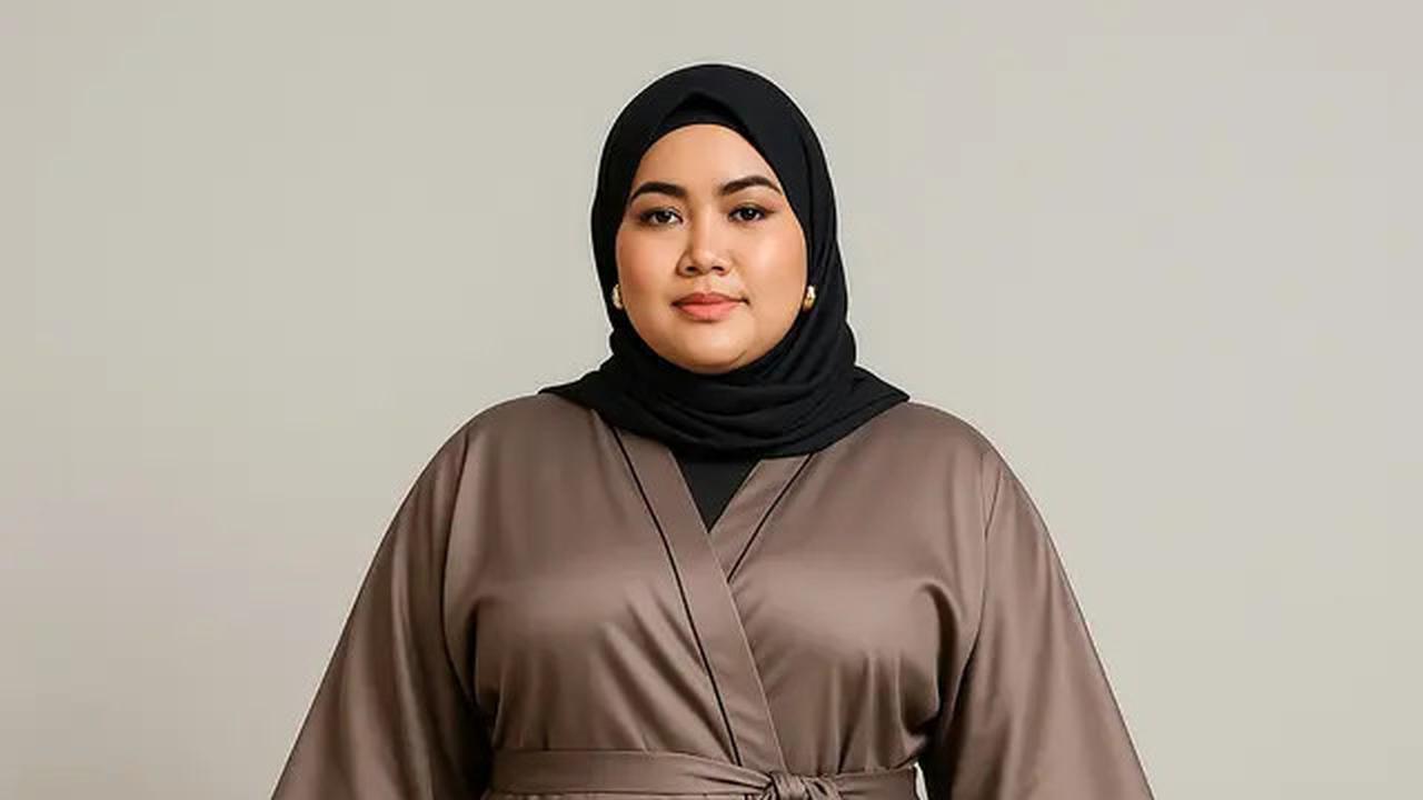 7 Rekomendasi Model Gamis Simpel tapi Mewah untuk Orang Gemuk, Lengkap dengan Tips Memilihnya