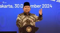 Presiden Prabowo Subianto dalam Musyawarah Rencana Pembangunan Nasional (Musrenbangnas) 2025-2029 di Gedung Bapennas, Menteng, Jakarta Pusat, Senin (30/12/2024). (Dok. Tangkapan Layar YouTube Sekretariat Presiden)