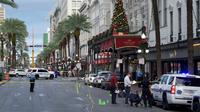Penembakan massal terjadi di New Orleans, AS. (Source: Max Becherer, The New Orleans Advocate via AP)