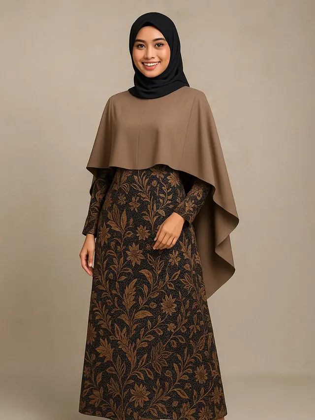 13 Model Baju Batik Syari Modern Anti Terlihat Tua saat Kondangan Outdoor, Tampilan Fresh dan Percaya Diri