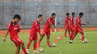 Madura United gelar latihan perdana setelah libur kompetisi (Liputan6.com/Musthofa Aldo)