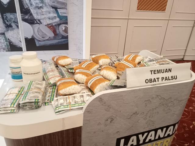 Hasil penemuan obat palsu oleh BPOM