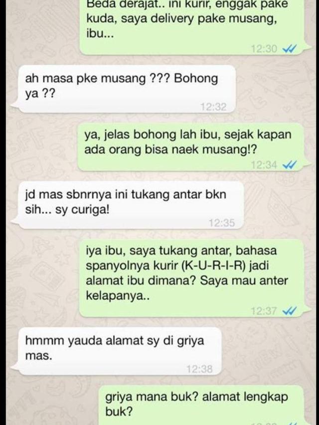4 Isi Chat Kurir Dengan Pelanggan Ini Bikin Kesal Sendiri Citizen6 Liputan6 Com