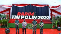 Rapat Pimpinan (Rapim) TNI-Polri tahun 2022 dengan tema "TNI-Polri Siap Mendukung Pemulihan Ekonomi Nasional dan Reformasi Struktural" di Mabes TNI, Cilangkap, Jakarta Timur, Selasa (1/3/2022).