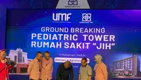 Rumah Sakit “JIH” melaksanakan groundbreaking Pediatric Tower di area parkir timur, Jumat (4/8/2023).