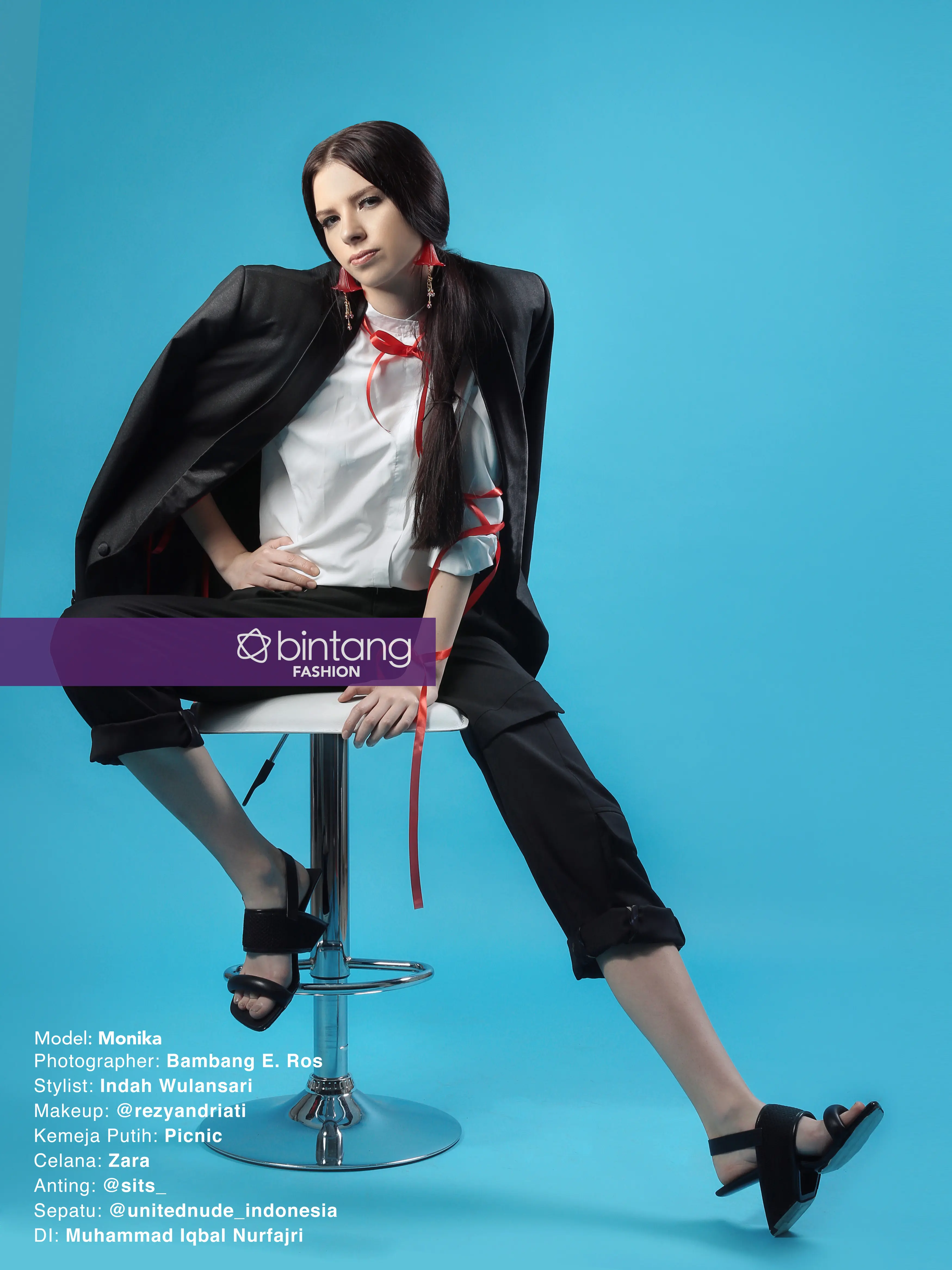 Gaya maskulin yang membuat penampilan stand out. (Bambang E. Ros / Bintang.com)