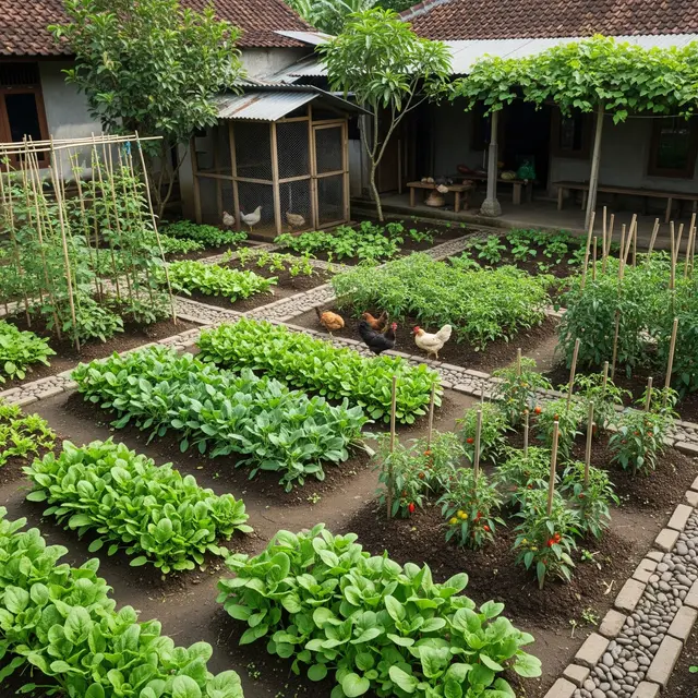 9 Tata Letak Halaman Produktif untuk Kebun dan Ternak agar Panen Sepanjang Tahun