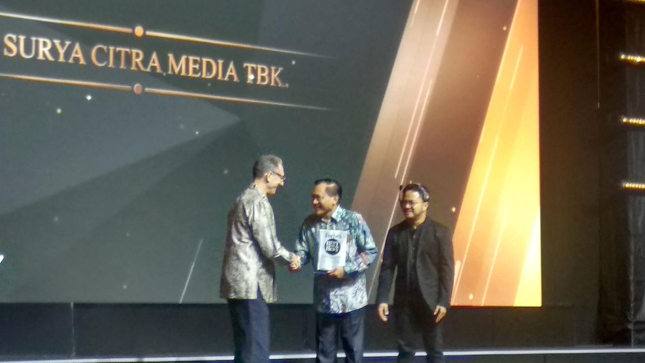 PT Surya Citra Media (SCM) mendapat penghargaan dari Forbes Indonesia sebagai salah satu dari 50 perusahaan terbaik yang telah terdaftar di Bursa Efek Indonesia (BEI).