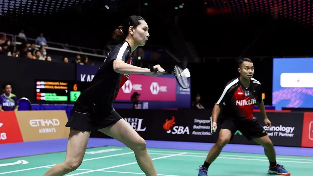 Rehan Naufal Kusharjanto/Gloria Emanuelle Widjaja - Singapore Open 2025 - Bulu Tangkis