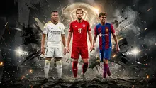 Ilustrasi Kylian Mbappe, Harry Kane, Lamine Yamal, Ballon d'Or 2026. (Bola.com/AI)