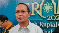 Kepala BI Cirebon Hestu Wibowo memberi keterangan pers terkait penukaran uang periode ramadan dan idul fitri 2023. (Istimewa)