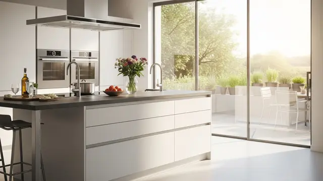 Model Dapur Dekat Pintu Belakang (Image by Gemini AI)