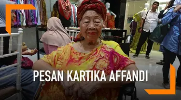 Kartika Affandi memberi pesan kepada perempuan Indonesia di sela kampanye Move Right. Bahwa perempuan haruslah mandiri dan tidak bergantung pada orang lain, terutama laki-laki.