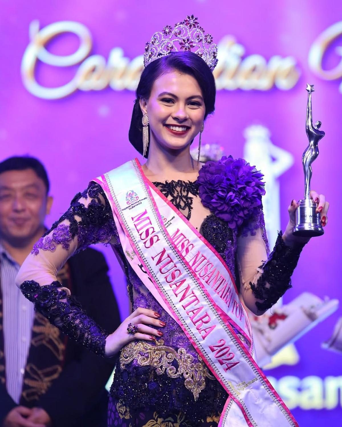 Potret Cantik Rebecca Albeck, Pemenang Miss Nusantara 2024 yang Hobi Olahraga