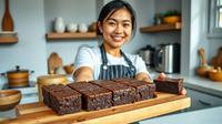 resep brownies kukus ©Ilustrasi dibuat AI