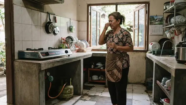 Bau Gas Menyengat di Sekitar Kompor