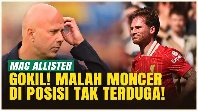 Mac Allister Tampil Gemilang di Posisi Baru, Arne Slot Patut Coba di Liverpool!