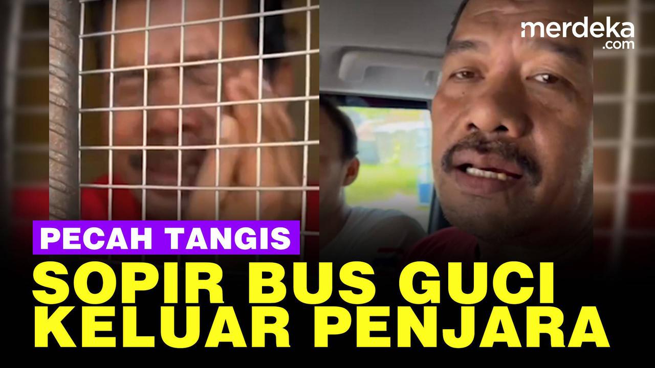 VIDEO: Momen Haru Sopir Bus Maut di Guci Menangis Keluar dari Penjara