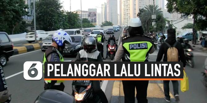 VIDEO: Catat, Polisi Kembali Tilang Pelanggar Lalu Lintas