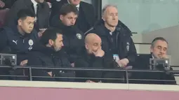 Manchester City bermain imbang 1-1 melawan West Ham United pada pekan ke-30 Premier League 2025/2026. Pertandingan yang digelar di London Stadium pada Minggu (15/3/2026) dini hari WIB berlangsung sengit hingga akhir laga. (AP Photo/Dave Shopland)