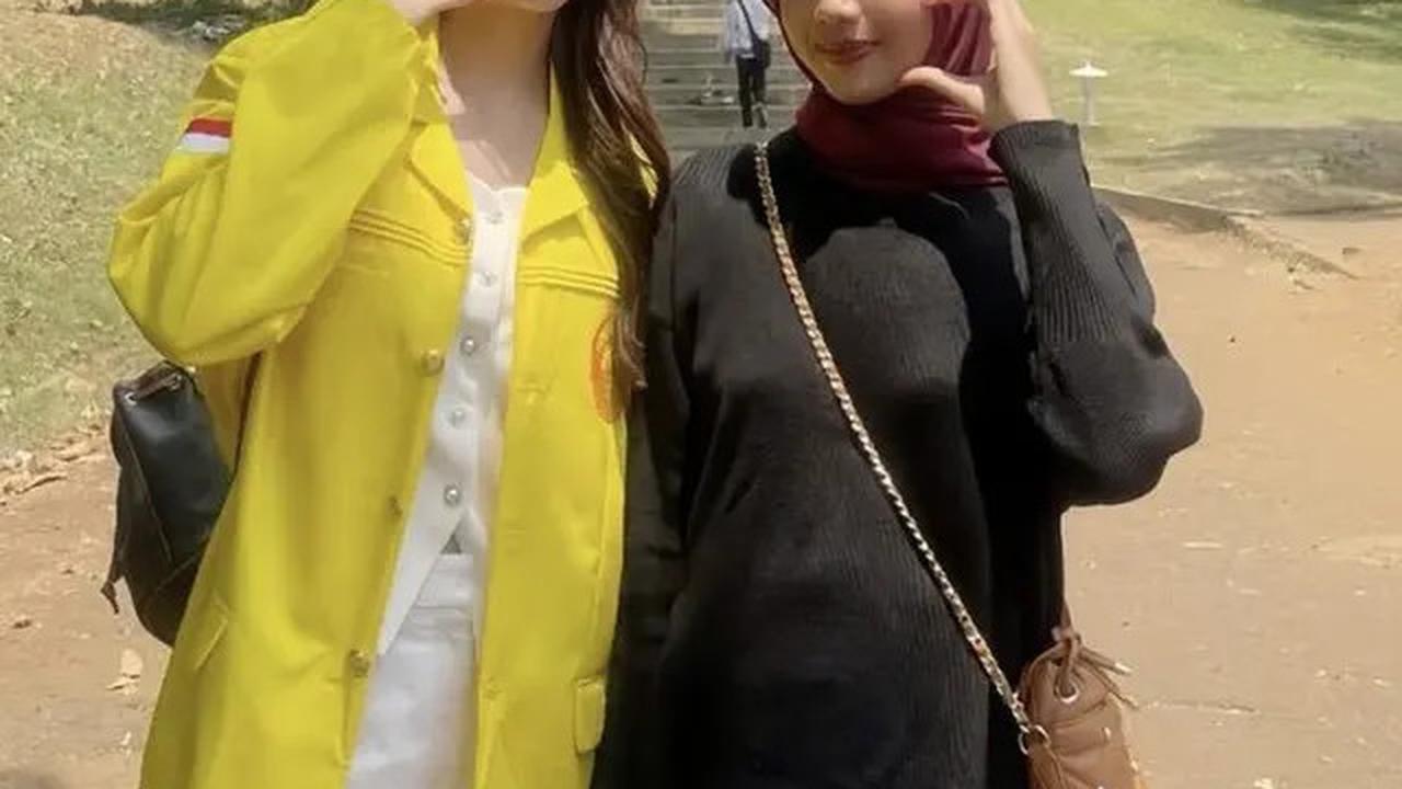 6 Potret Sabrina Chairunnisa dan Putra Sambungnya Azka Corbuzier, Bangga Pakai Almamater Kuning UI