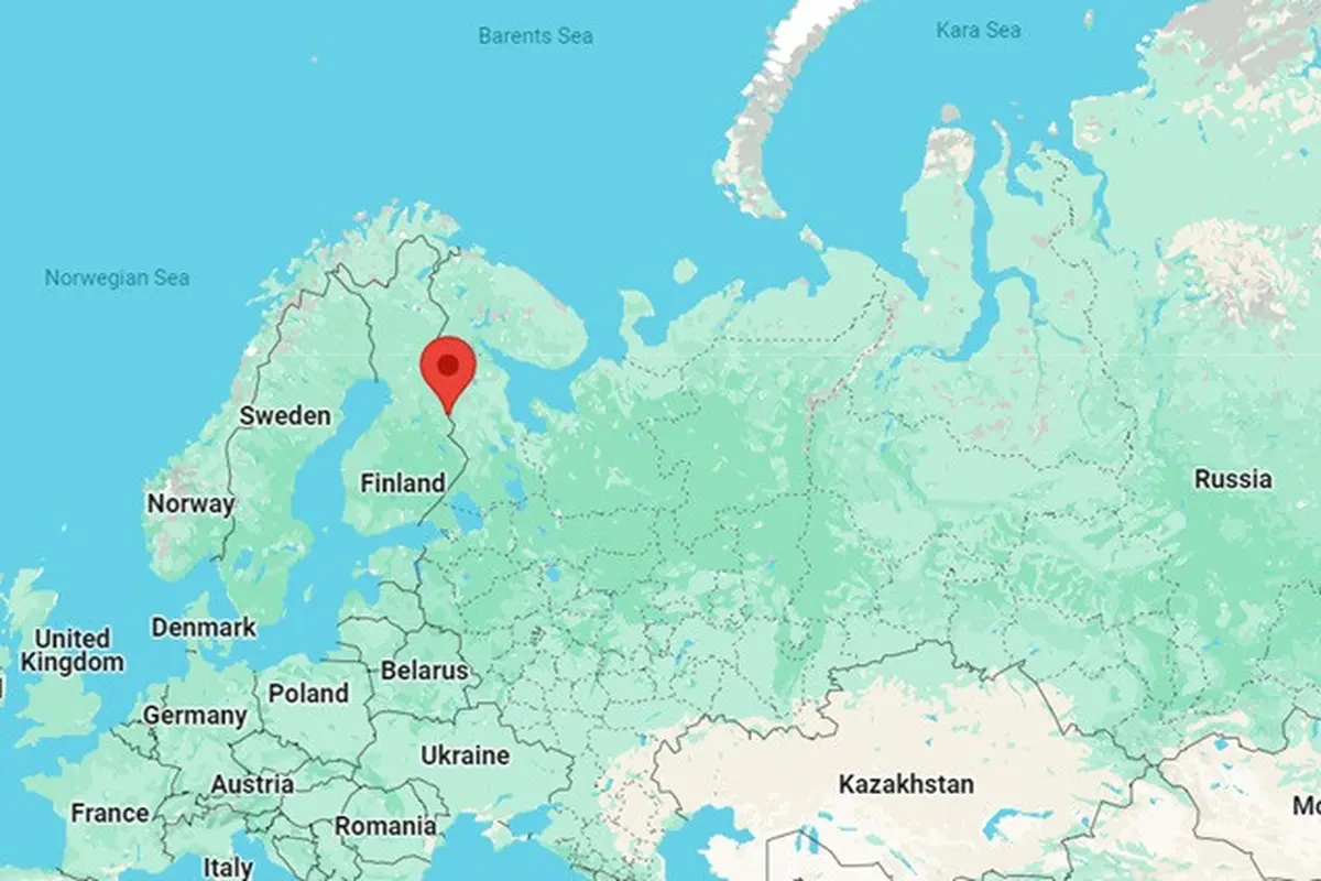 Ilustrasi perbatasan Finlandia dan Rusia.
