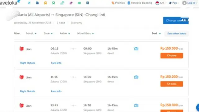 VIDEO: Banting Harga, Tiket Lion Air Jakarta Singapura Rp 150 Ribu?