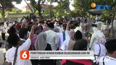 Sebanyak 5.000 jamaah yang terdaftar mengikuti salat Idul Adha di Masjid Nasional Al-Akbar, sudah berdatangan. Tidak hanya mengenakan tanda pengenal yang diterbitkan pengurus masjid, para jamaah mengikuti protokol kesehatan yang ketat saat akan memas...