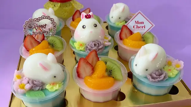 Bunny Cup, Puding Cantik dan Menggemaskan Buatan Moncheri Dessert