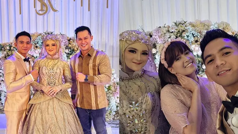 7 Gaya Seleb di Pernikahan Ridho D'Academy dan Syifa, Curi Perhatian