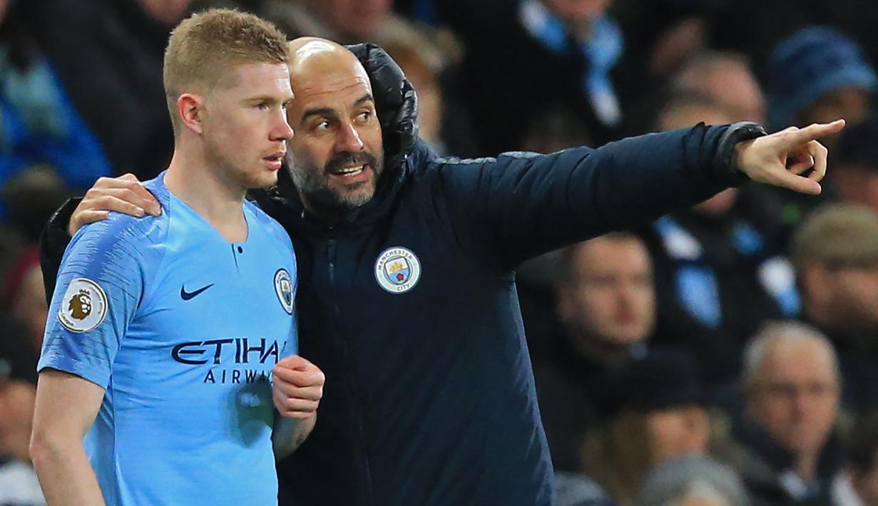 Man City memiliki gelandang sensasional dalam tubuh Kevin de Bruyne. Umpannya yang luas dikombinasikan dengan visi dan eksekusinya yang luar biasa telah sangat membantu klub tersebut. Di bawah Guardiola, de Bruyne telah memainkan 245 laga dengan mencetak 58 gol dan 97 assist. (AFP/Lindsey Parnaby)