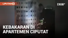 Apartemen di Ciputat Kebakaran, Asap tebal Mengepul di Langit