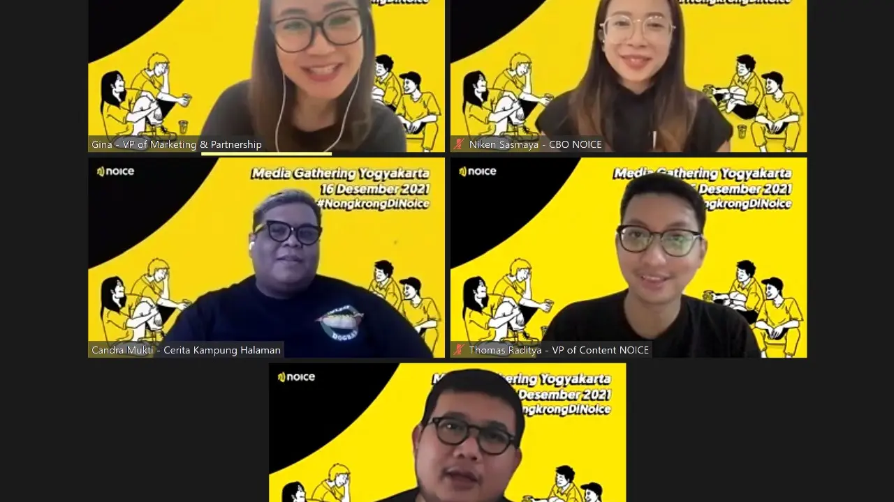 Jumpa pers virtual NOICE di Yogyakarta