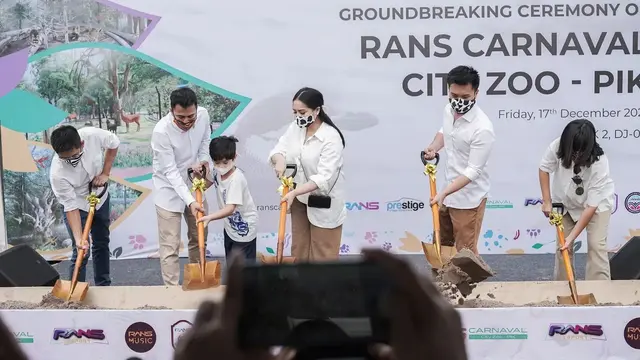 Raffi Ahmad Bangun Kebun Binatang, Ini 7 Momen Peletakan Batu Pertama